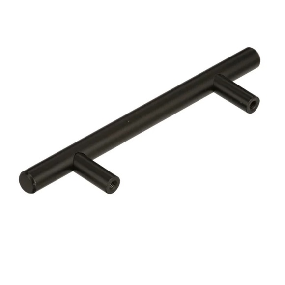 Kitchen Round Cabinet Pull Handles Black - Picture 3 of 10